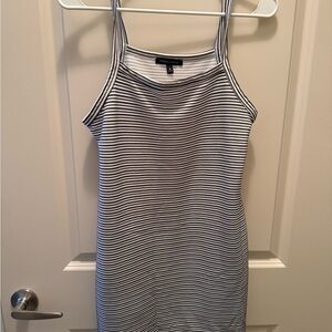Kendall & Kylie Black & White Striped Mini Dress – Size M